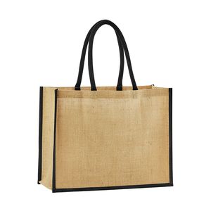 Natural Starched Jute Classic Shopper, miniatyr 3